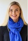 PLAIN SOFT SCARF - elec blue
